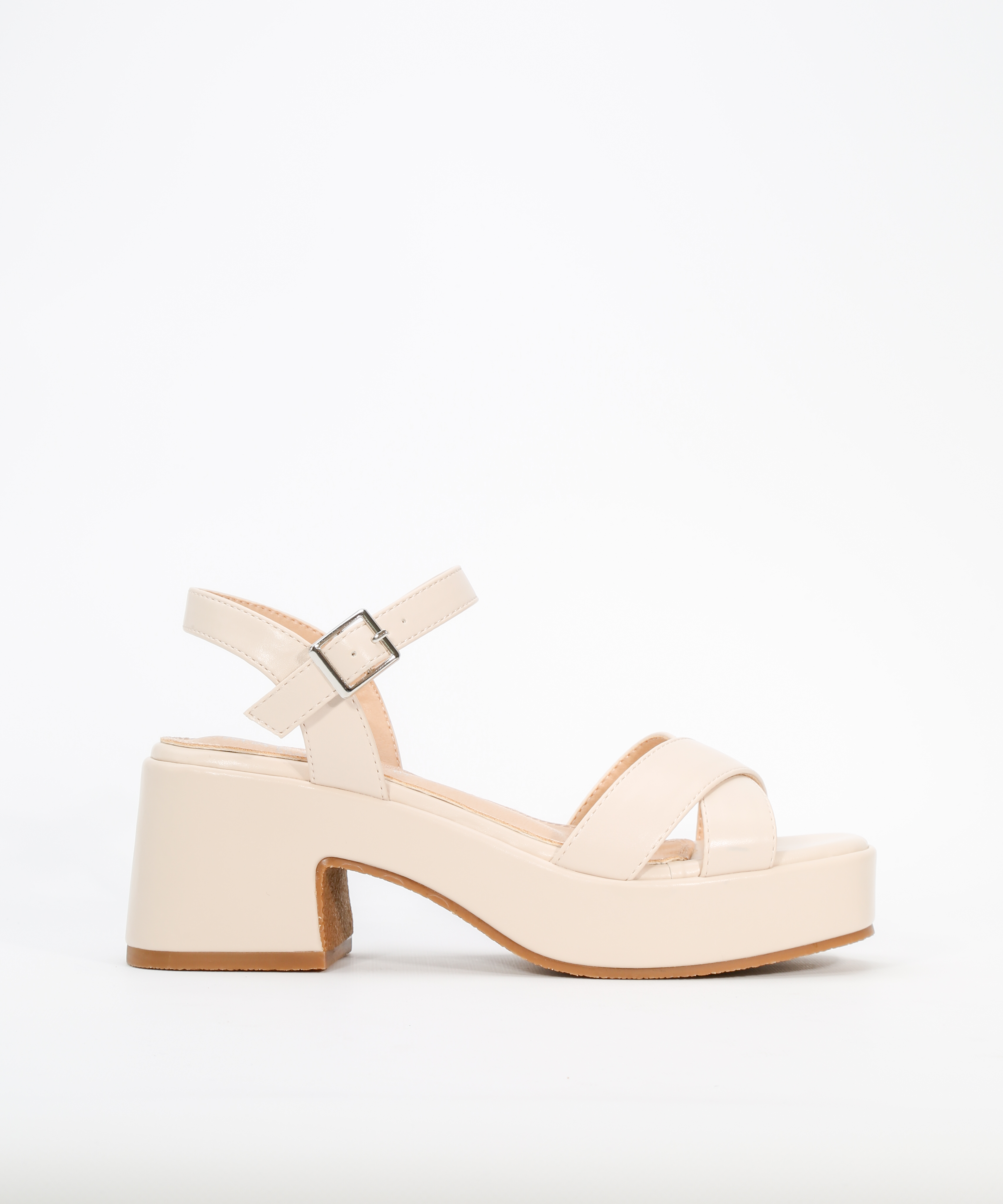 Sand&aacute;lia plataforma tiras cruzadas image number null